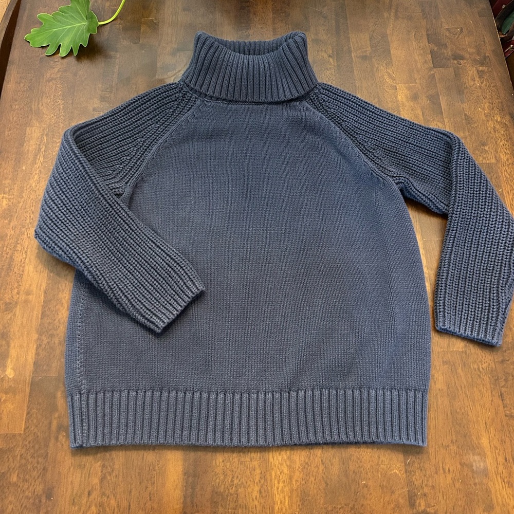 Haven Blue Turtleneck Sweater Size Medium